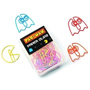 Pac-Man Characters Shaped and Colored Paper Clips